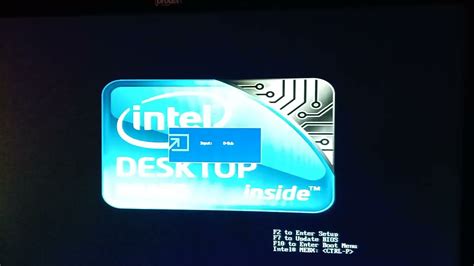 Intel Desktop Board Bios Splash Screen Youtube