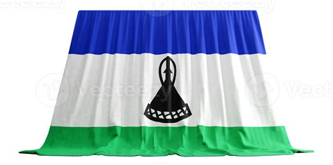 Sesotho Flag Curtain In 3d Rendering Lesothos Natural Beauty 28797203 Png