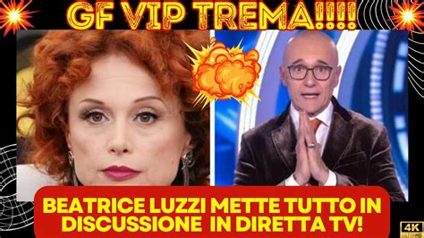 L Esplosivo Annuncio Di Beatrice Luzzi In Diretta Il Grande Fratello