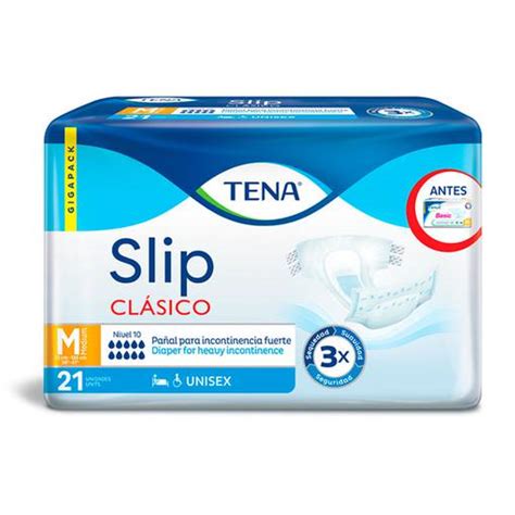 Pa Ales Para Adulto Tena Slip Cl Sico Incontinencia Fuerte Talla M