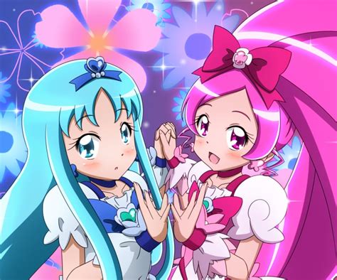 Heartcatch Precure Hd Cure Marine Kurumi Erika Hanasaki Tsubomi Cure Blossom Hd Wallpaper