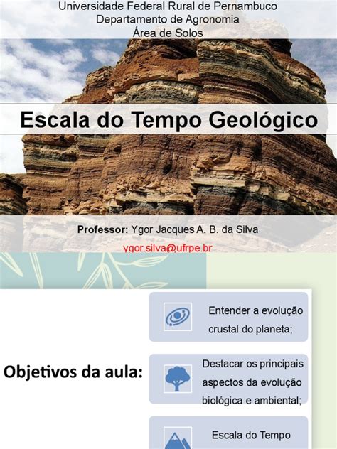 Aula 3 Escala Do Tempo Geológico Yjabs Pdf Natureza Ambiente