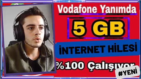 1 DAKİKADA BEDAVA 5 GB İNTERNET KAMPANYASI 2022 VODAFONE BEDAVA