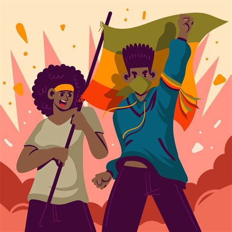 Celebrating Black History Month Activism Concept 16070832 Vector Art at