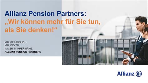 Allianz Pension Partners Konzeption Und Consulting Youtube