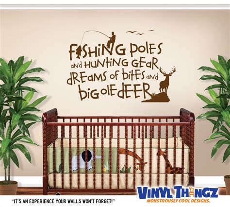 Fishing Wall Decal Hunting Decor Nursery By Vinylthingzwalls