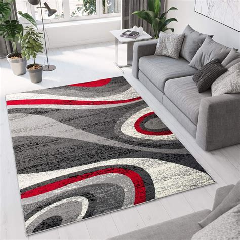 Tapiso Dream Area Rug Living Room Bedroom Short Pile Abstract Modern