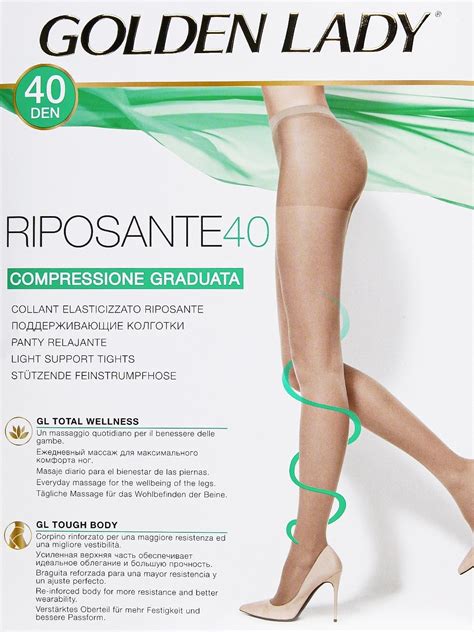 Collant Riposante Golden Lady Den Elasticizzato Paia Intimorosa