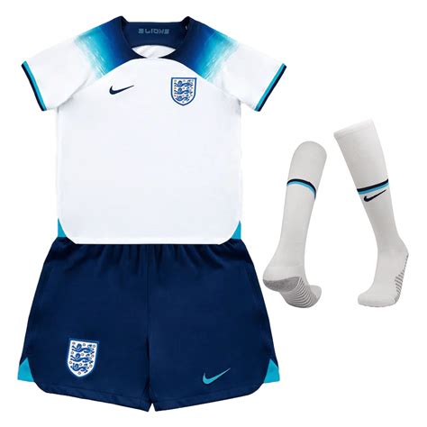 Miniconjunto Completo Inglaterra 2022 Primera Equipación Copa del Mundo