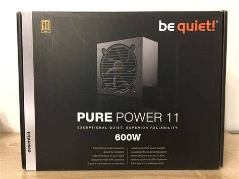 Обзор от покупателя на Блок питания be quiet! PURE POWER 11 600W Gold ...