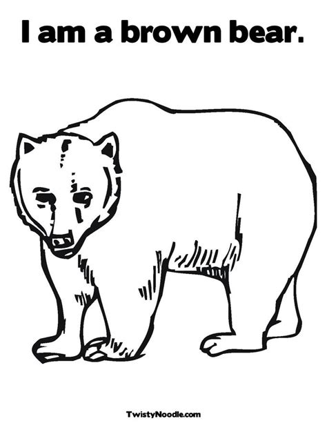 Brown Bear Printables Coloring Home