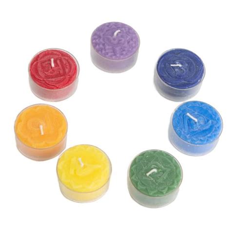 Fair Trade Votive Wish 7 Chakra Candles Set Set Of 7 Zenvol Europe