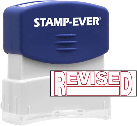 Stamp Ever Pre Inked Message Stamp Revised Stamp