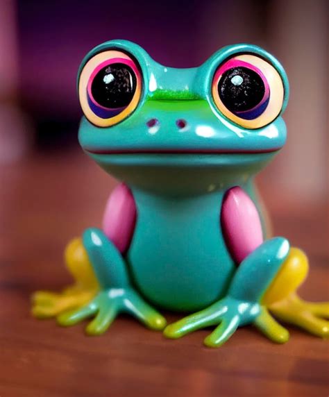 Premium Photo Cute Frog 3d Illustration