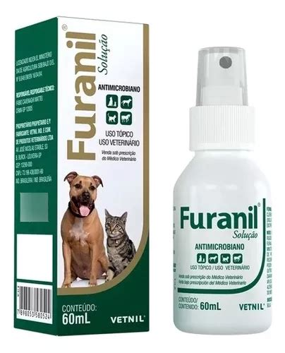 Spray Furanil Antimicrobiano Solu O Para C Es E Gatos Ml Mercadolivre