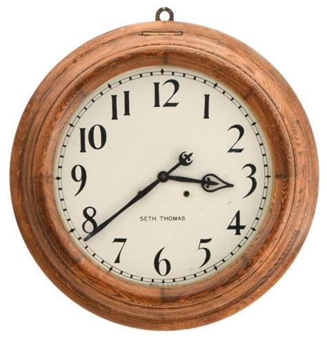 Seth Thomas 18 Inch Dial Gallery Clock Clockpricescom