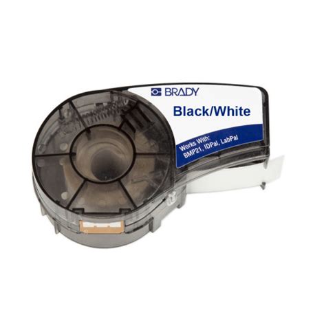 BMP21 Plus Polyester B423 Label Black/White 6.35mm x 6.4m (M21-250-423)