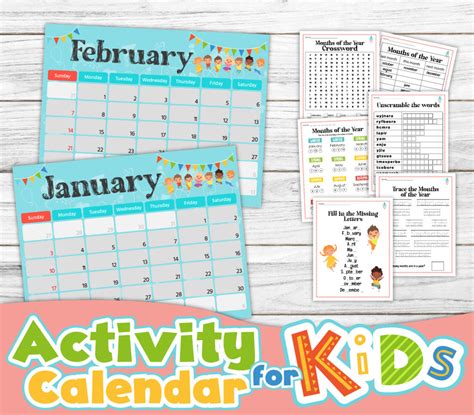 Printable Activity Calendar