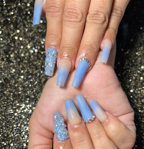 Summer Blue Ombre Nail Designs For Morovan