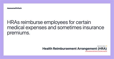 Health Reimbursement Arrangement Hra Awesomefintech Blog