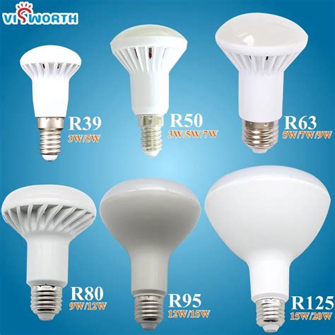 R50 Led Lamp E14 E27 Led Bulb 3w 5w 7w 9w Led Light Ac 110v 220v 240v Lampara Led For Home