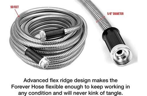 Forever Steel Hose Ft Metal Garden Water Hose Garden Hose