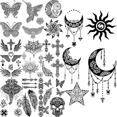 Star Tattoo Designs On Leg