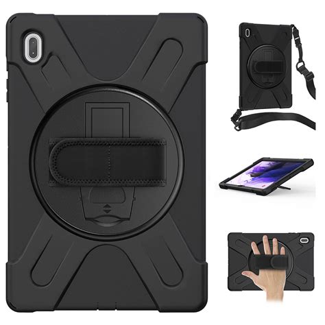 360 Shoulder Hand Strap Shockproof Case For Galaxy Tab S7 S8