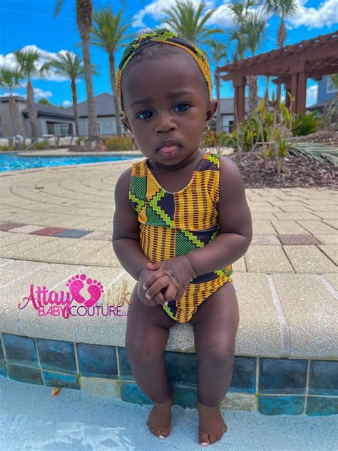 Kids Bathing Suit .african Bathing Suit. African Swimwear. African ...