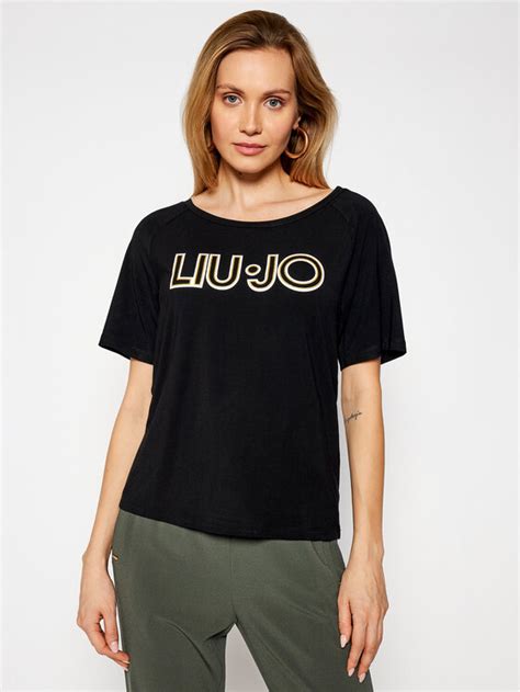 Liu Jo Sport T Shirt TA1012 J7905 Czarny Regular Fit Modivo Pl