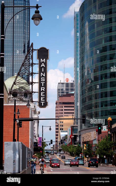 USA, Missouri, Kansas City, Main Street in downtown Stock Photo - Alamy