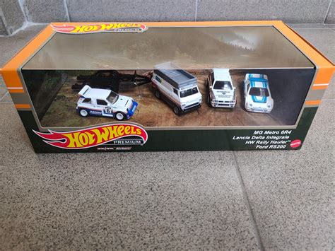 Hot Wheels Premium Diorama Rally Lancia Ford Mg Rally Hauler Aukro