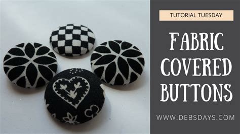 How To Make Homemade Fabric Covered Buttons Easy Scrap Fabric Project Youtube