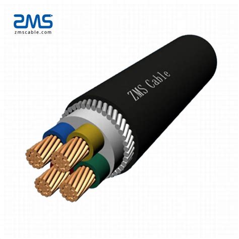 Low Voltage Power Transmission Power Cable 4 300mm2 Steel Wire Armored