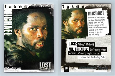 Michael 36 Lost Revelations 2006 Inkworks Trading Card