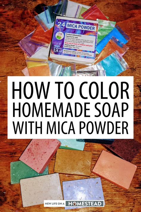 How To Color Homemade Soap With Mica Powder