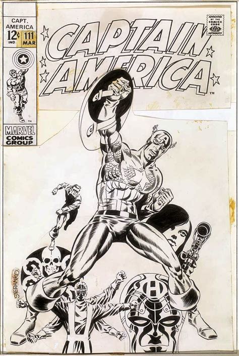 Jim Steranko Original Art Captain America 111 Cover Pencil Ink