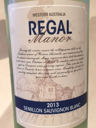 Regal Manor Semillon Sauvignon Blanc Vivino Australia