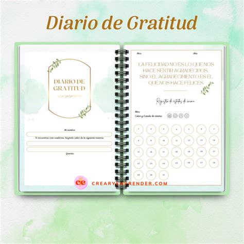 Diario De Gratitud Perpetuo Crear Y Emprender