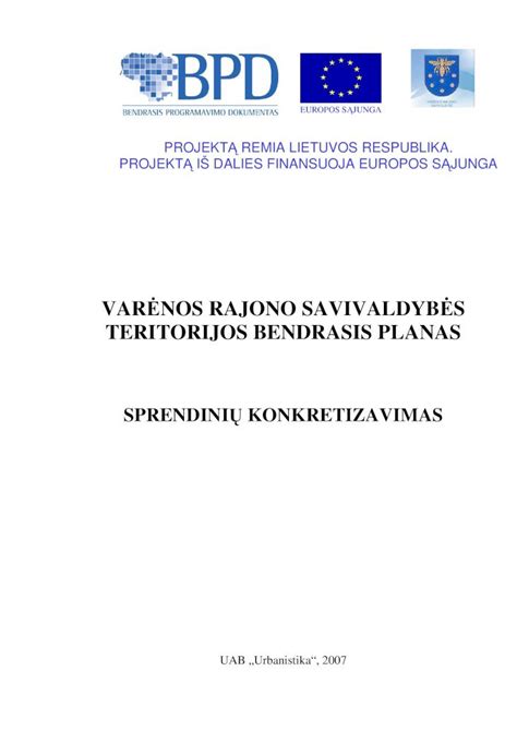 PDF Var nos rajono bendrasis planas Varėnatemp varena lt download