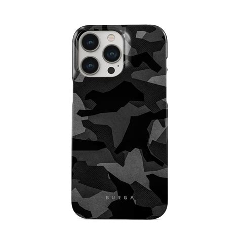 Night Black Camouflage Iphone 13 Pro Case Burga