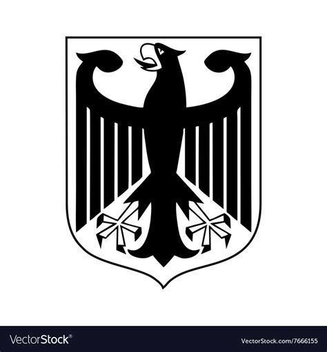 Coat Arms Germany Icon Simple Style Royalty Free Vector