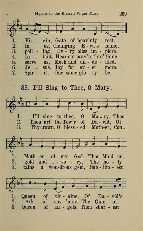 I'll sing a hymn to Mary | Hymnary.org