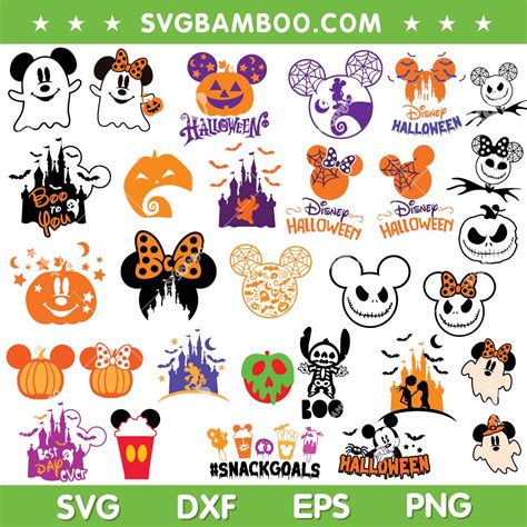 Disney Mickey Minnie Halloween Svg Bundle