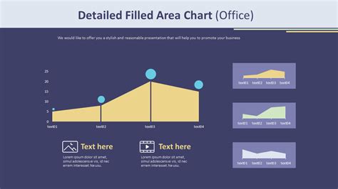 Detailed Filled Area Chart Office