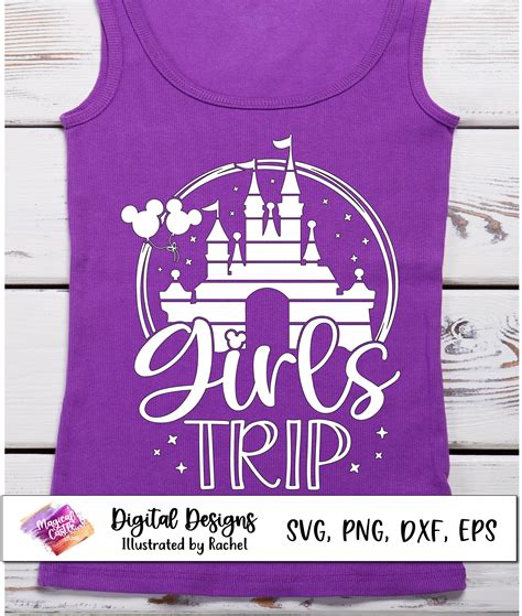 Girls Trip Birthday Girl Svg Disneyland Birthday Trip Etsy