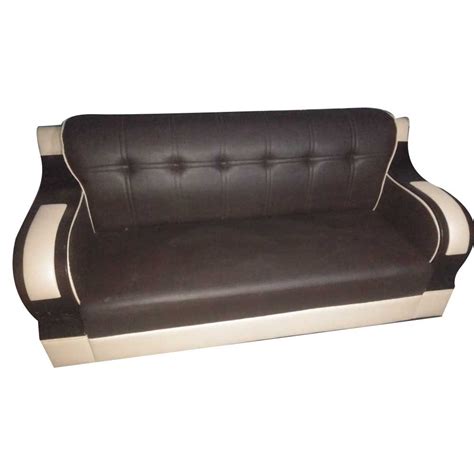 Seating Capacity 5 Seater Rexin Sofa Set Brown And Beige At Rs 14800