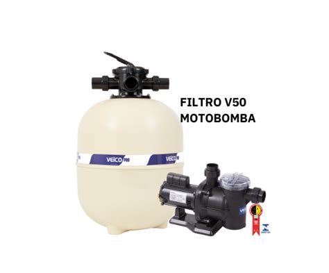 Conjunto Filtrante Filtro V50 Motobomba 3 4cv até 70 000L Filtre