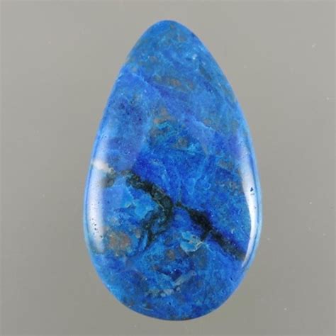 Papagoite Natural Cabochon Blue International Gem Society