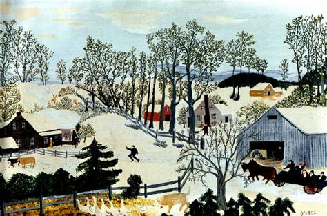 Early Springtime on the Farm, 1945 - Grandma Moses - WikiArt.org